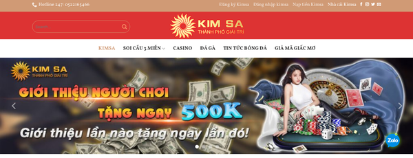 Giao diện và trải nghiệm của nhà cái kimsa